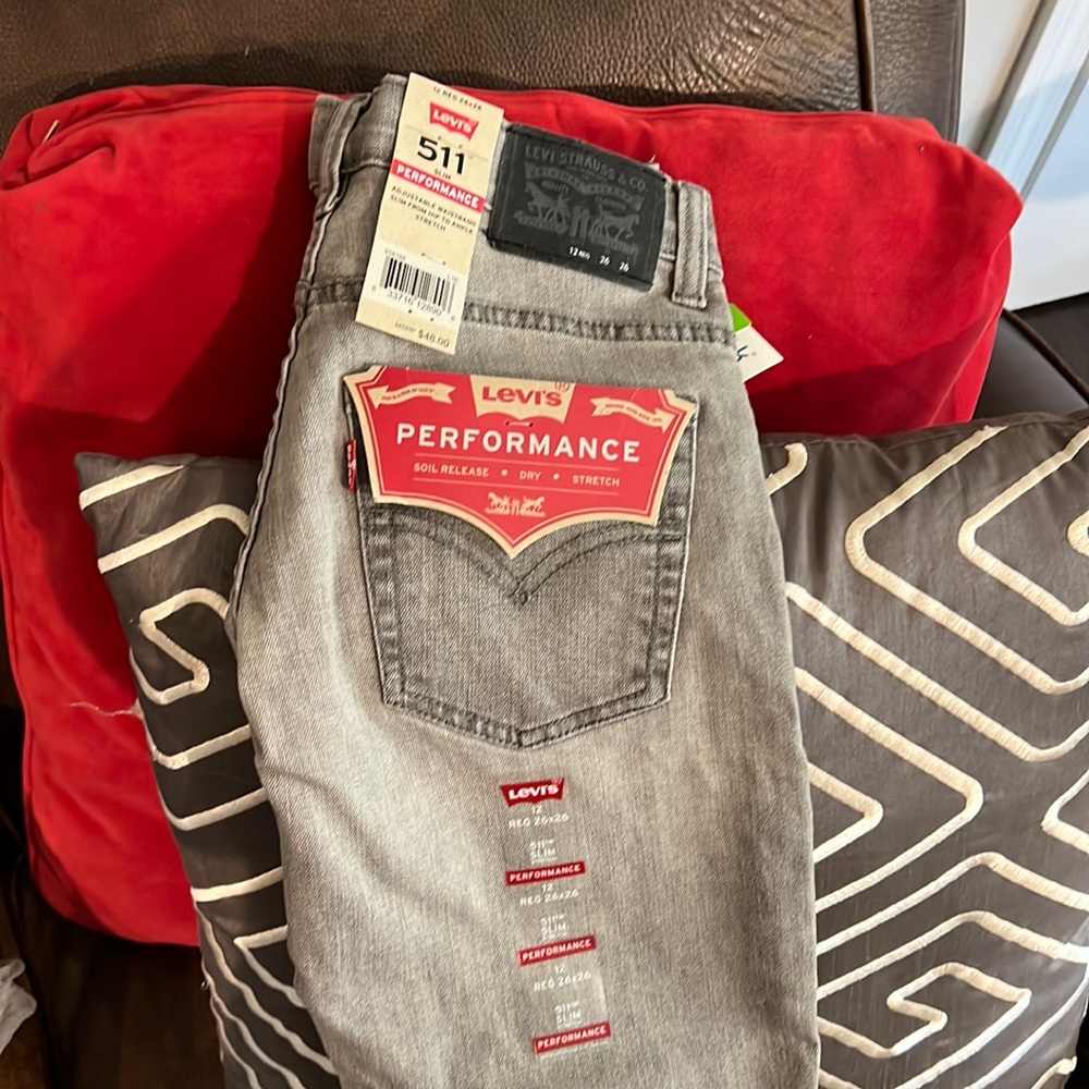 Boys 12Reg 26x26 Levi’s 511 slim stretch jeans